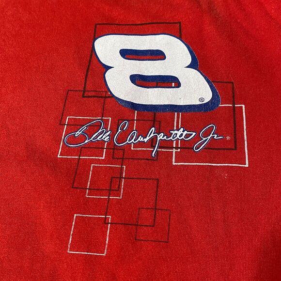 Dale Earnhardt Jr T Shirt Mens Size Large Red 100% Cotton Winners Circle NASCAR - Picture 5 of 9